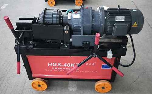 鋼筋滾絲機(jī)滾m8的絲要用多粗得料？